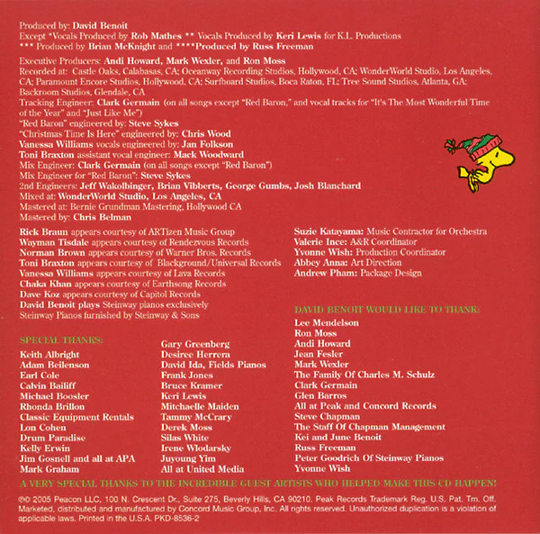 Various - 40 Years A Charlie Brown™ Christmas (CD, Album) (Near Mint (NM or M-)) - Image 2