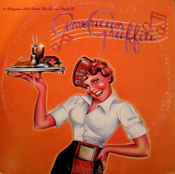 Various - 41 Original Hits From The Sound Track Of American Graffiti (2xLP, Comp, Glo) (Very Good (VG))