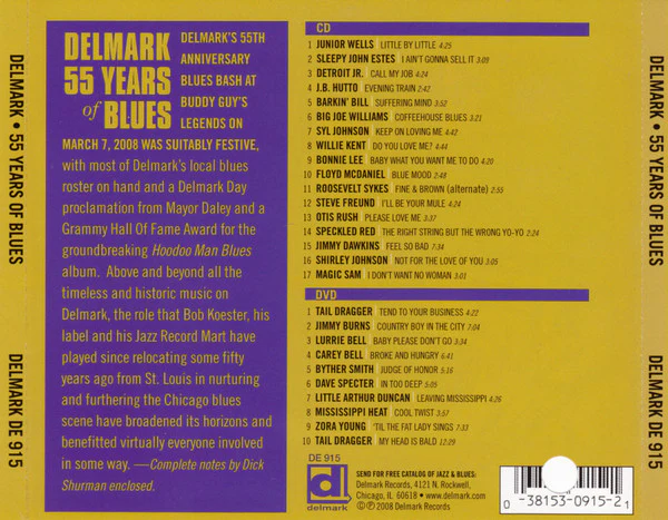 Various - 55 Years Of Blues (CD, Comp + DVD-V) (Very Good Plus (VG+)) - Image 2
