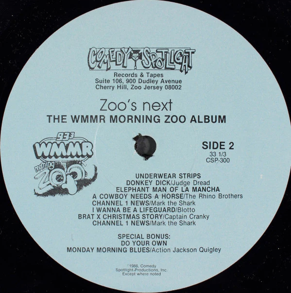 Various - 93.3 WMMR Zoo's Next (LP, Album) (Very Good Plus (VG+)) - Image 3