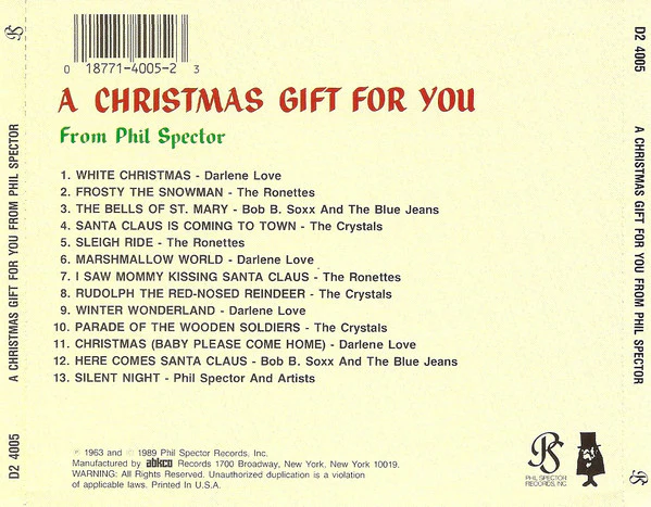 Various - A Christmas Gift For You From Phil Spector (CD, Album, Mono, RE) (Very Good Plus (VG+)) - Image 3