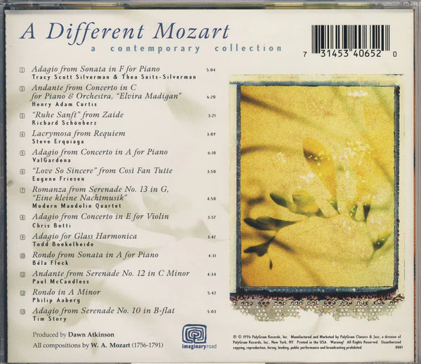 Various - A Different Mozart: A Contemporary Collection (CD, Comp) (Very Good Plus (VG+)) - Image 2