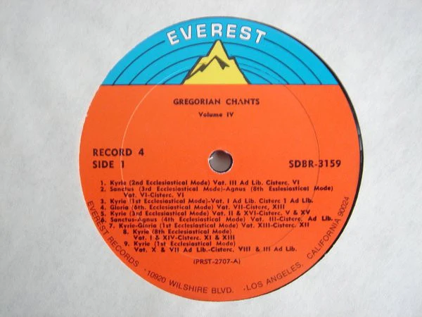 Various - A Treasury Of Gregorian Chants (4xLP, Album, Comp + Box) (Very Good Plus (VG+)) - Image 2