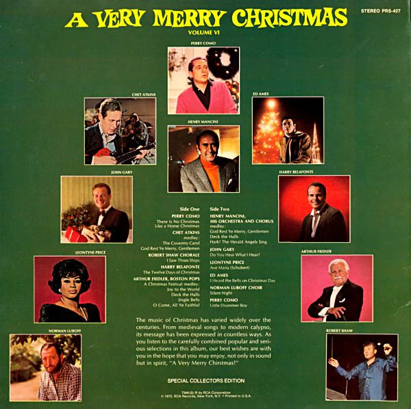 Various - A Very Merry Christmas, Volume VI (LP, Album, Comp) (Very Good Plus (VG+)) - Image 2