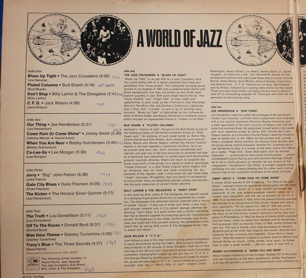 Various - A World Of Jazz (2xLP, Comp) (Good Plus (G+)) - Image 2