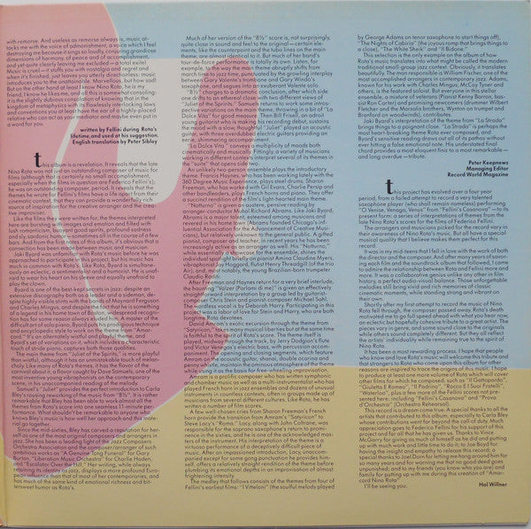 Various - Amarcord Nino Rota (LP, Album) (Very Good Plus (VG+)) - Image 3