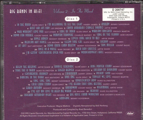 Various - Big Bands In Hi Fi Volume 2: In The Mood (2xCD, Comp, Club) (Near Mint (NM or M-)) - Image 2