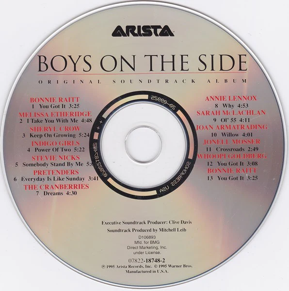 Various - Boys On The Side (Original Soundtrack Album) (CD, Comp, Club) (Near Mint (NM or M-)) - Image 3