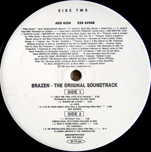 Various - Brazen (The Original Soundtrack) (2xLP, Comp, RE) (Mint (M))