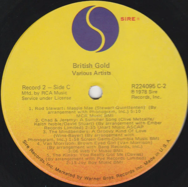 Various - British Gold (2xLP, Comp, Club) (Near Mint (NM or M-)) - Image 3