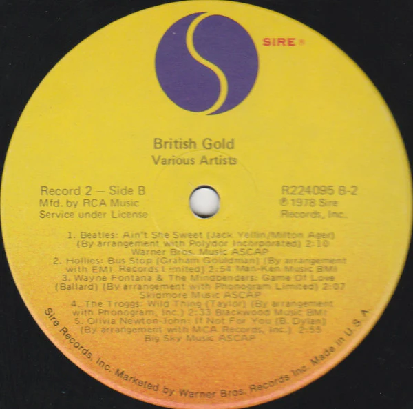 Various - British Gold (2xLP, Comp, Club) (Very Good Plus (VG+)) - Image 4