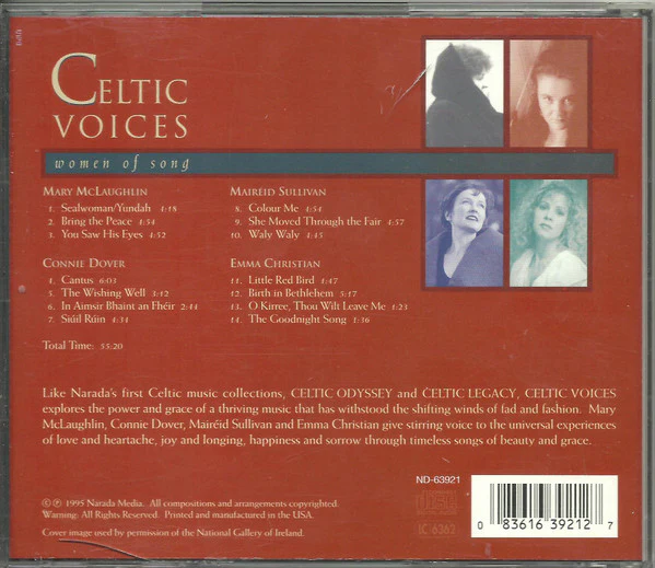 Various - Celtic Voices: Women Of Song (CD, Comp) (Near Mint (NM or M-)) - Image 2