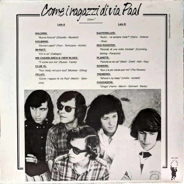 Various - Come I Ragazzi Di Via Paal (LP, Comp, Ltd, Unofficial) (Very Good Plus (VG+)) - Image 2