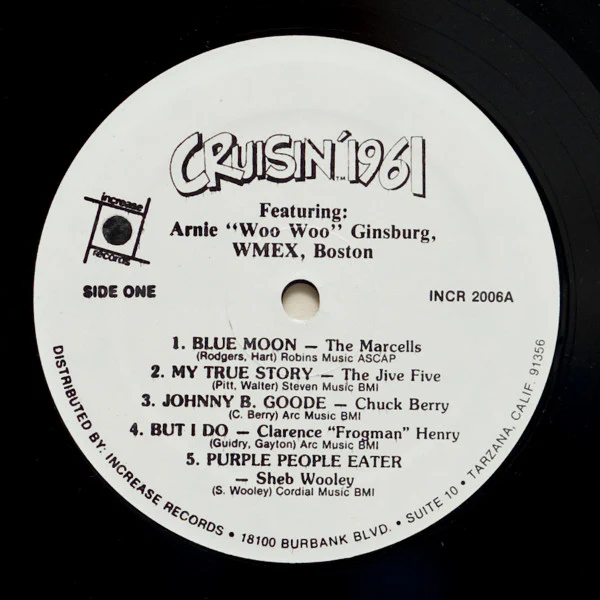 Various - Cruisin' 1961 (LP, Comp, Mixed, RE) (Near Mint (NM or M-)) - Image 3