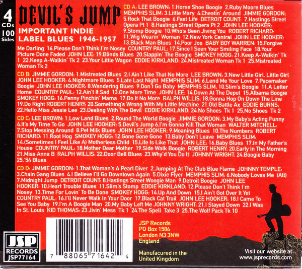 Various - Devil's Jump (Important Indie Label Blues 1946-1957) (4xCD, Comp) (Near Mint (NM or M-)) - Image 2