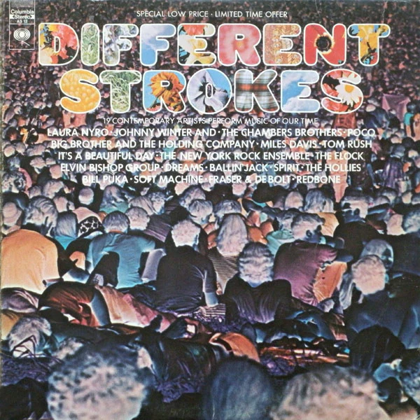 Various - Different Strokes (19 Contemporary Artists Perform Music Of Our Time) (LP, Comp) (Very Good Plus (VG+))