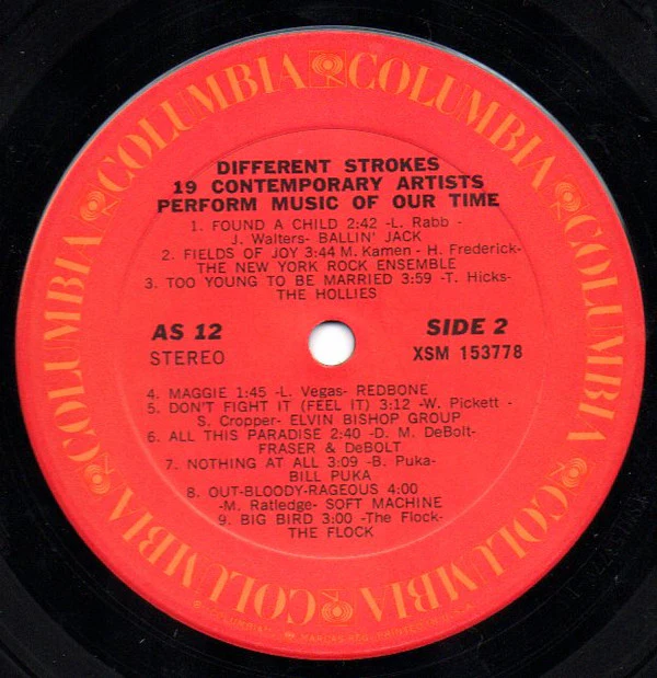 Various - Different Strokes (19 Contemporary Artists Perform Music Of Our Time) (LP, Comp) (Very Good Plus (VG+)) - Image 4