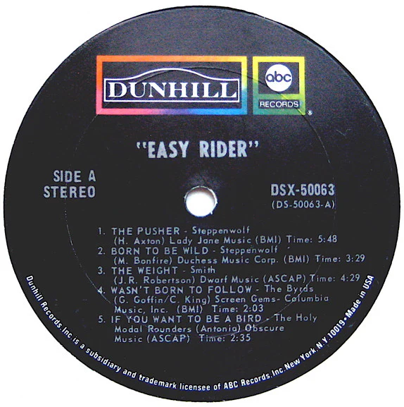 Various - Easy Rider (Music From The Soundtrack) (LP, Album, Ter) (Good Plus (G+)) - Image 3