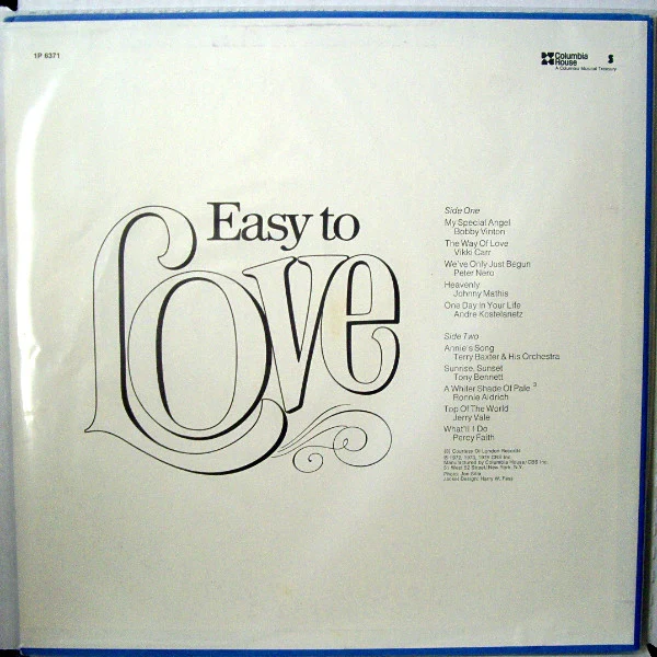 Various - Easy To Love (LP, Comp, Club) (Very Good Plus (VG+)) - Image 2