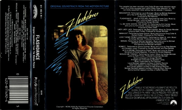 Various - Flashdance (Original Soundtrack From The Motion Picture) (Cass, Album, 72,) (Very Good Plus (VG+)) - Image 2