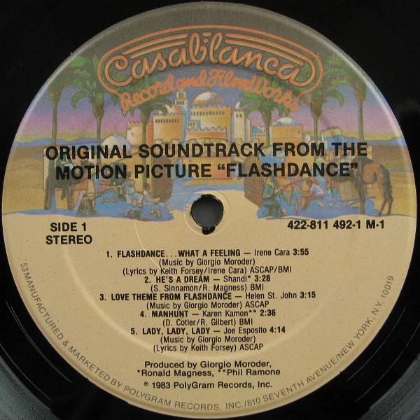 Various - Flashdance (Original Soundtrack From The Motion Picture) (LP, Album, 53) (Near Mint (NM or M-)) - Image 3