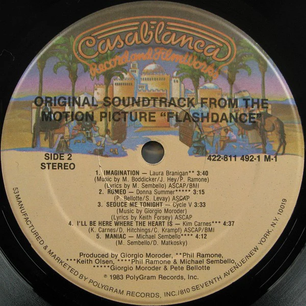 Various - Flashdance (Original Soundtrack From The Motion Picture) (LP, Album, 53) (Very Good Plus (VG+)) - Image 4