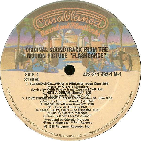 Various - Flashdance (Original Soundtrack From The Motion Picture) (LP, Album, 53 ) (Very Good Plus (VG+)) - Image 3