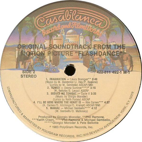 Various - Flashdance (Original Soundtrack From The Motion Picture) (LP, Album, 53 ) (Very Good Plus (VG+)) - Image 4