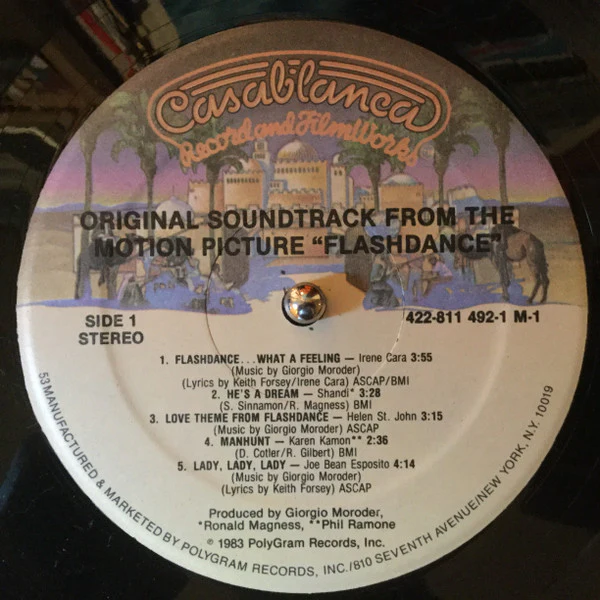 Various - Flashdance (Original Soundtrack From The Motion Picture) (LP, Album, M/Print, 53 ) (Near Mint (NM or M-)) - Image 3