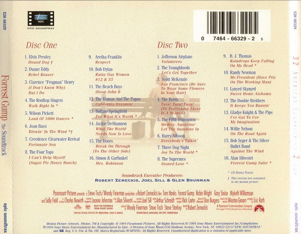 Various - Forrest Gump (The Soundtrack) (2xCD, Comp) (Very Good Plus (VG+)) - Image 2