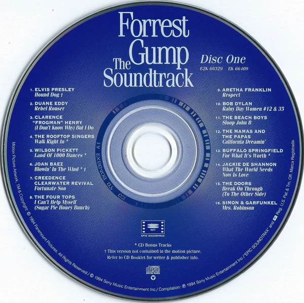Various - Forrest Gump (The Soundtrack) (2xCD, Comp) (Very Good Plus (VG+)) - Image 3