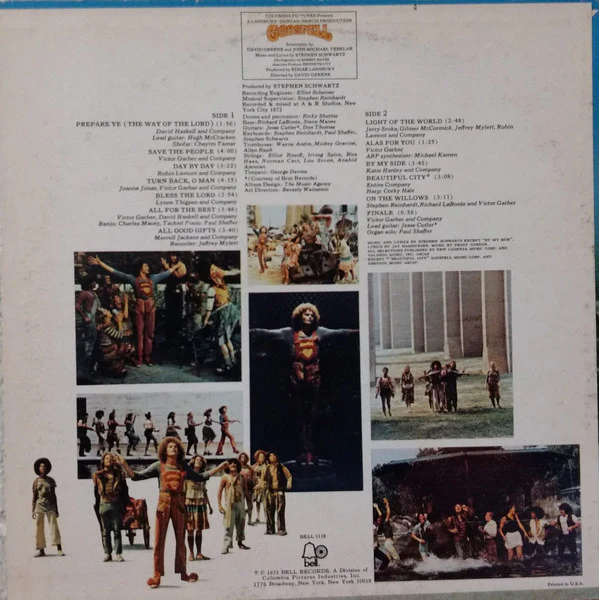 Various - Godspell (Original Motion Picture Soundtrack) (LP, Album) (Very Good Plus (VG+)) - Image 2
