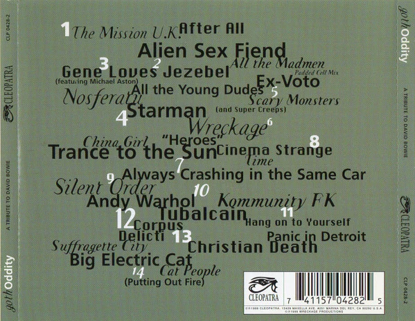 Various - Goth Oddity - A Tribute To David Bowie (CD, Comp) (Near Mint (NM or M-)) - Image 2