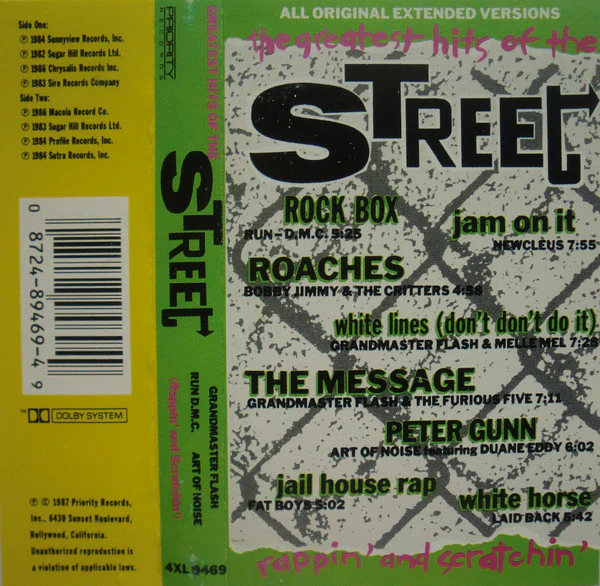 Various - Greatest Hits Of The Street (Rappin' And Scratchin') (Cass, Comp) (Near Mint (NM or M-))