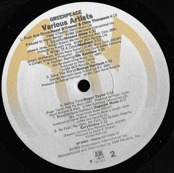 Various - Greenpeace (LP, Comp, B -) (Near Mint (NM or M-)) - Image 3