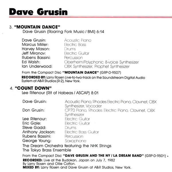 Various - GRP Digital Sampler Limited Edition Jazz Volume #1 (CD, Comp, Ltd, RP) (Good (G)) - Image 3