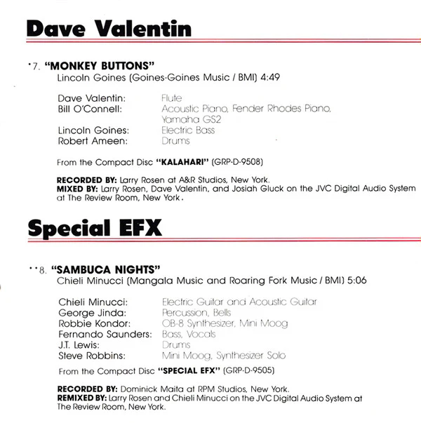 Various - GRP Digital Sampler Limited Edition Jazz Volume #1 (CD, Comp, Ltd, RP) (Good (G)) - Image 5