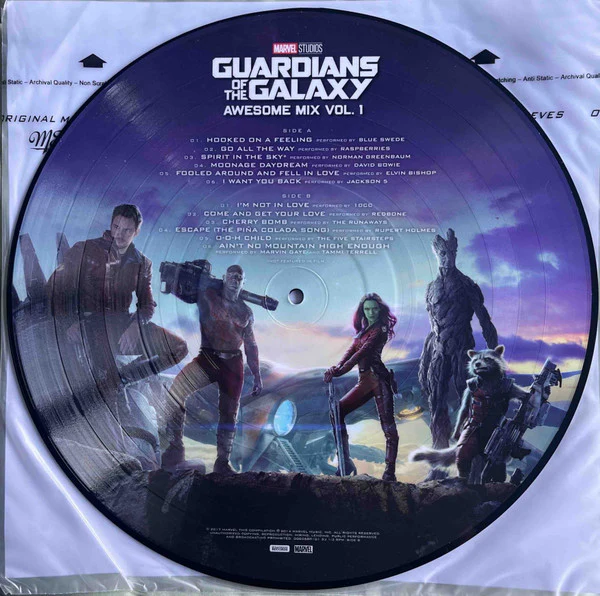 Various - Guardians Of The Galaxy: Awesome Mix Vol. 1 (LP, Album, Comp, Ltd, Pic, RE) NEW & SEALED - Image 4