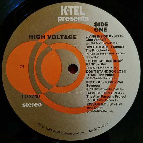 Various - High Voltage (LP, Comp, 74 ) (Very Good Plus (VG+)) - Image 3