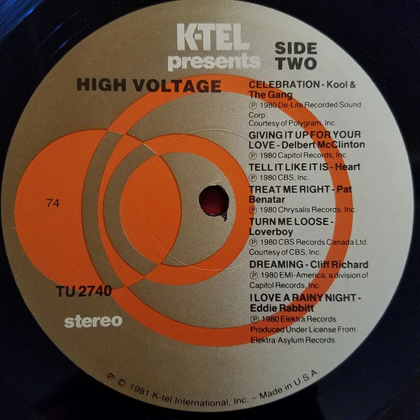 Various - High Voltage (LP, Comp, 74 ) (Very Good Plus (VG+)) - Image 4