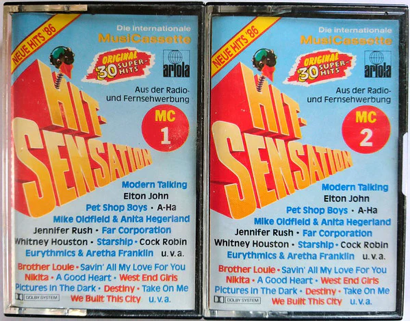 Various - Hit-Sensation (Neue Hits '86) (2xCass, Comp) (Near Mint (NM or M-))