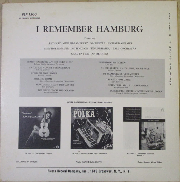 Various - I Remember Hamburg (LP, Mono) (Near Mint (NM or M-)) - Image 2