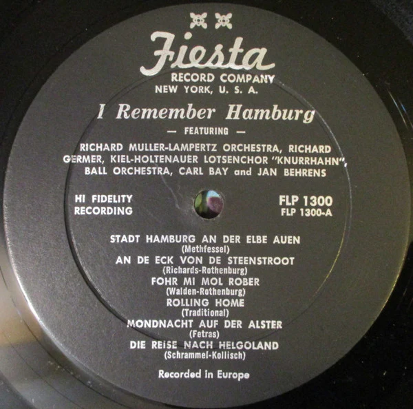 Various - I Remember Hamburg (LP, Mono) (Near Mint (NM or M-)) - Image 3