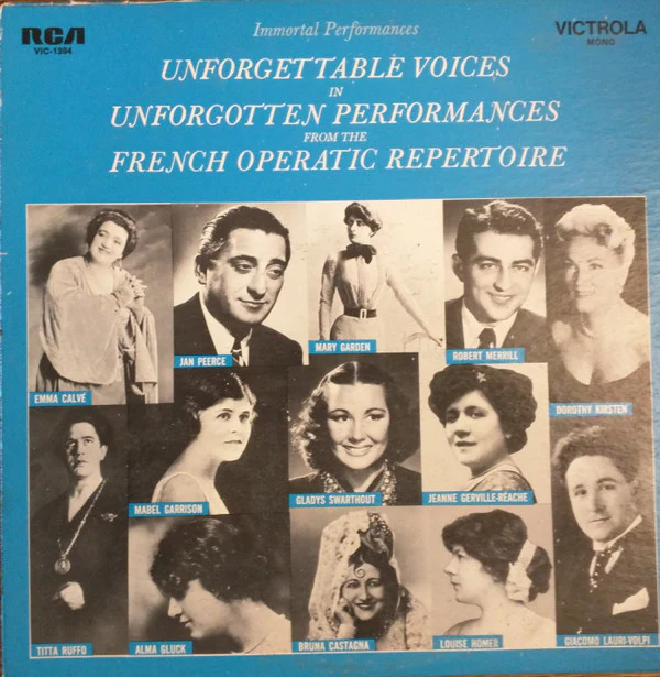 Various - Immortal Performances - Unforgettable Voices In Unforgotten Performances From The French Operatic Repertoire (LP, Comp, Mono) (Near Mint (NM or M-))