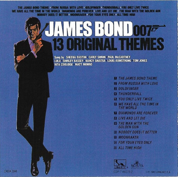 Various - James Bond - 13 Original Themes (CD, Comp, Mono, RE) (Very Good Plus (VG+)) - Image 2