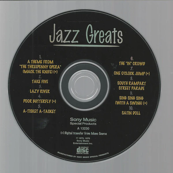 Various - Jazz Greats (CD, Comp) (Very Good Plus (VG+)) - Image 2