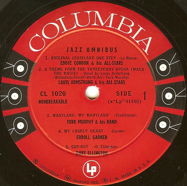 Various - Jazz Omnibus (LP, Album, Comp, Mono, Bri) (Very Good Plus (VG+)) - Image 3