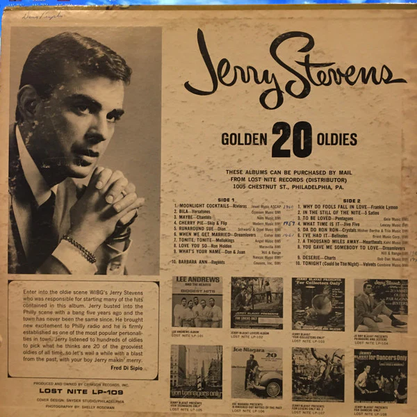 Various - Jerry Stevens 20 Golden Oldies (LP, Comp) (Very Good (VG)) - Image 2