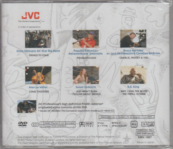 Various - Jvc Jazz Festival 2007 (DVD, Promo, Smplr) (Very Good Plus (VG+)) - Image 2