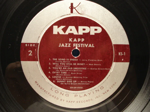 Various - Kapp Jazz Festival (LP, Comp, Mono, Smplr) (Very Good Plus (VG+)) - Image 3